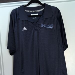 Adidas Men's Navy NBA Playoffs Polo